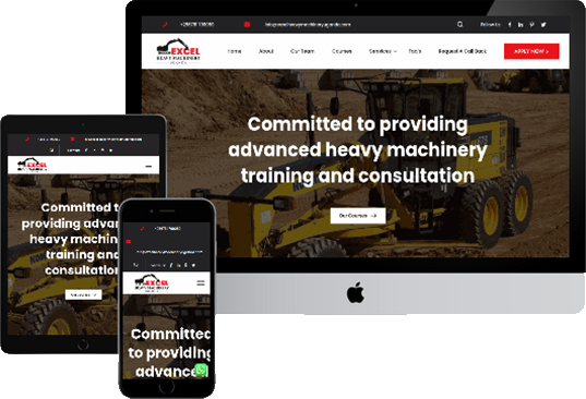 Home Excel Heavy Machinery - WebNest Technologies